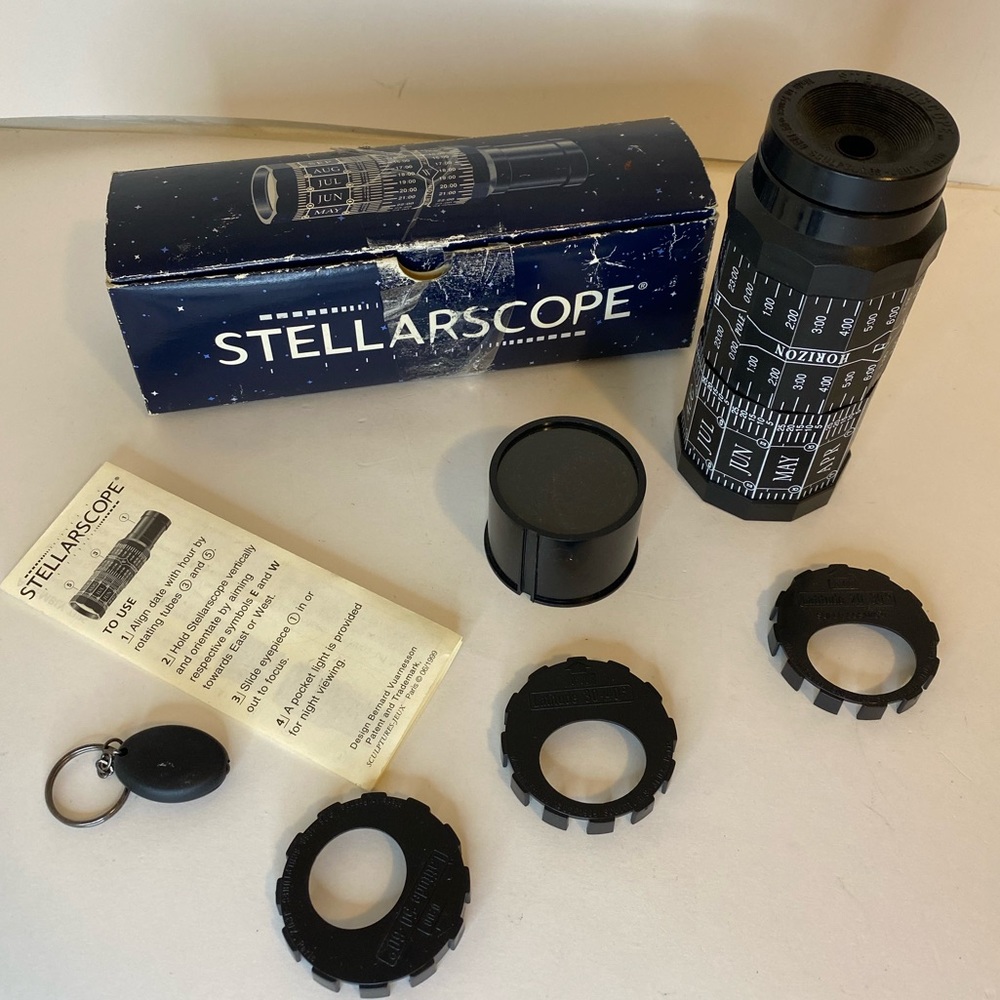 Vintage Stellarscope Handheld Star Finder Scope, Northern & Southern Hemispheres